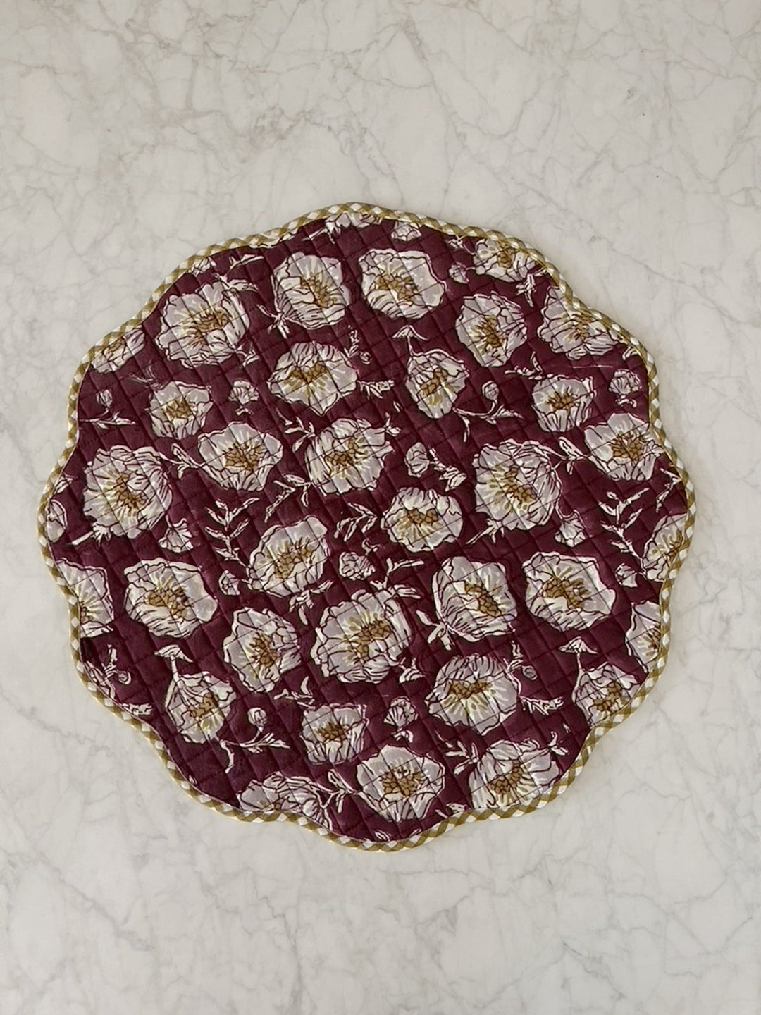 Floral Scalloped Placemats