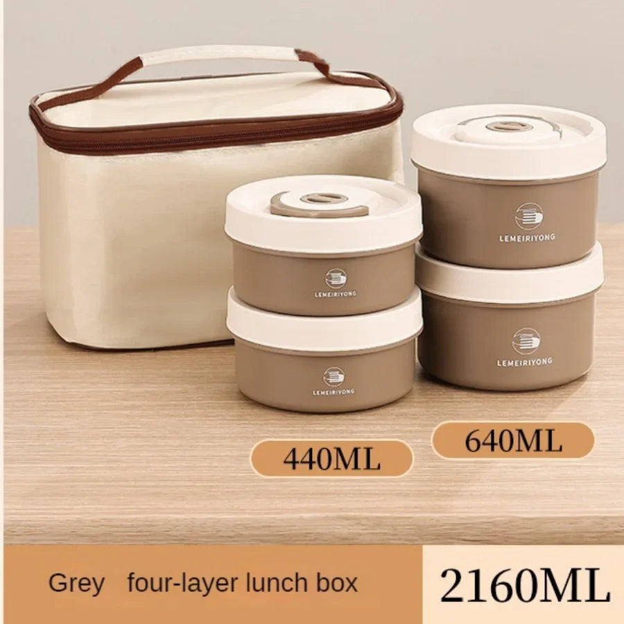 Stainless Steel Bento Lunch Container Set