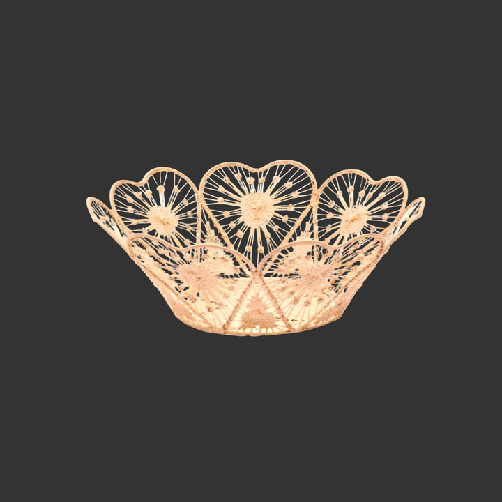 Heartfelt Handwoven Iraca Bread Basket