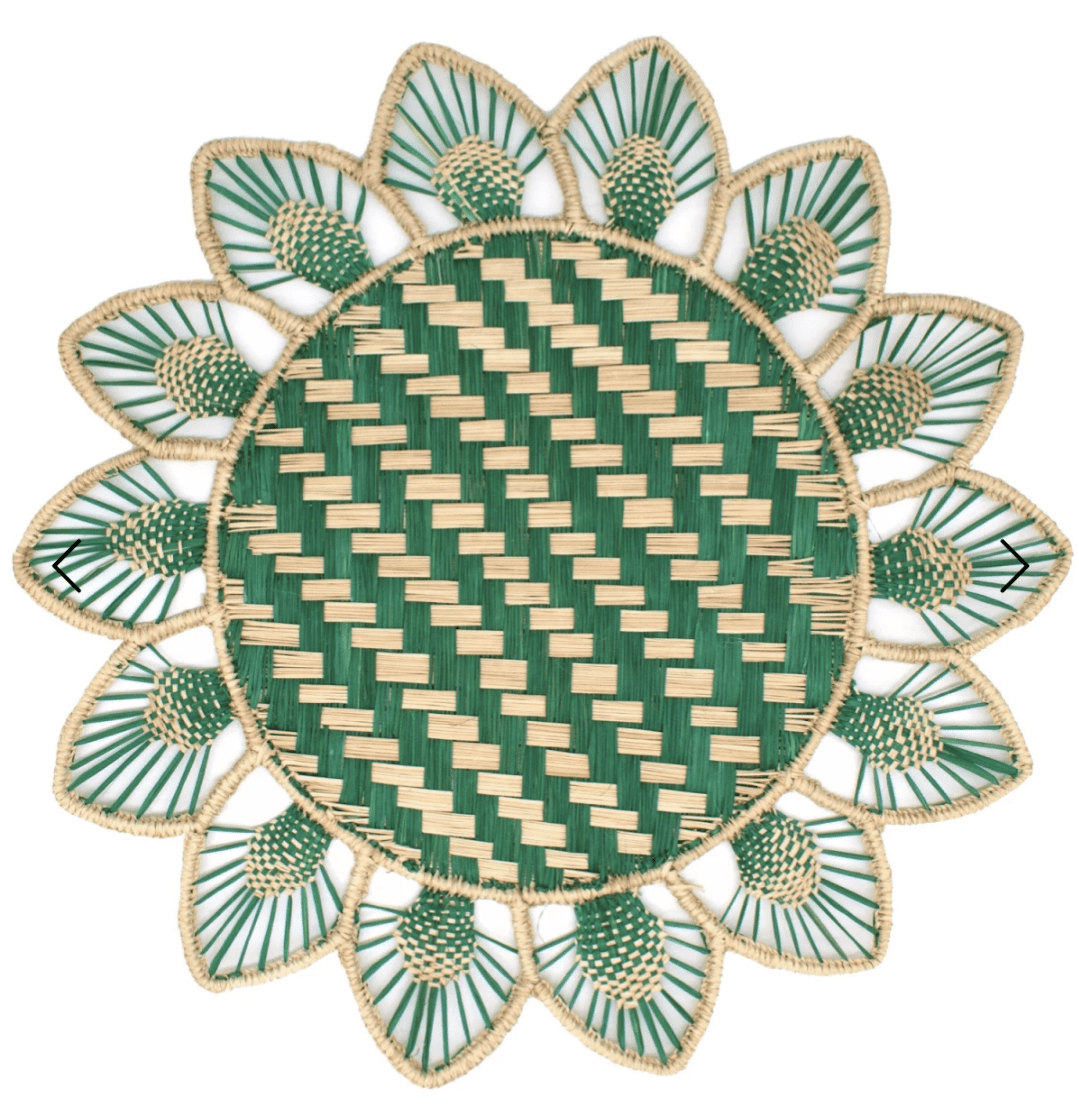 Sunbeam Handwoven Iraca Placemat — Placemats, [material], MacondoForever