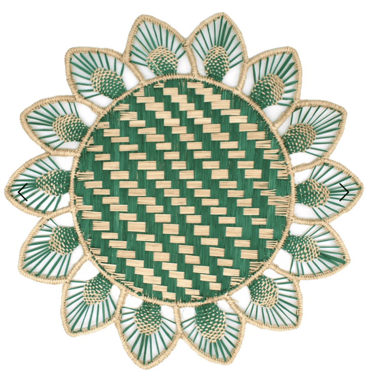 Sunbeam Handwoven Iraca Placemat — Placemats, [material], MacondoForever