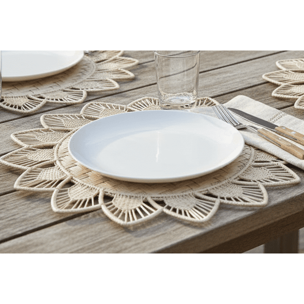 Sunbeam Handwoven Iraca Placemat — Placemats, [material], MacondoForever