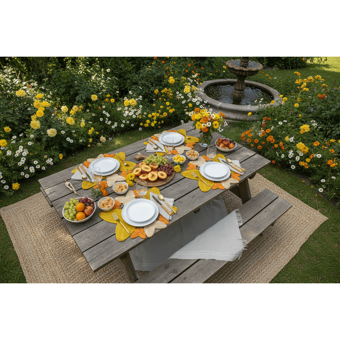 Butterfly Handwoven Iraca Palm Placemat — Placemats, [material], MacondoForever