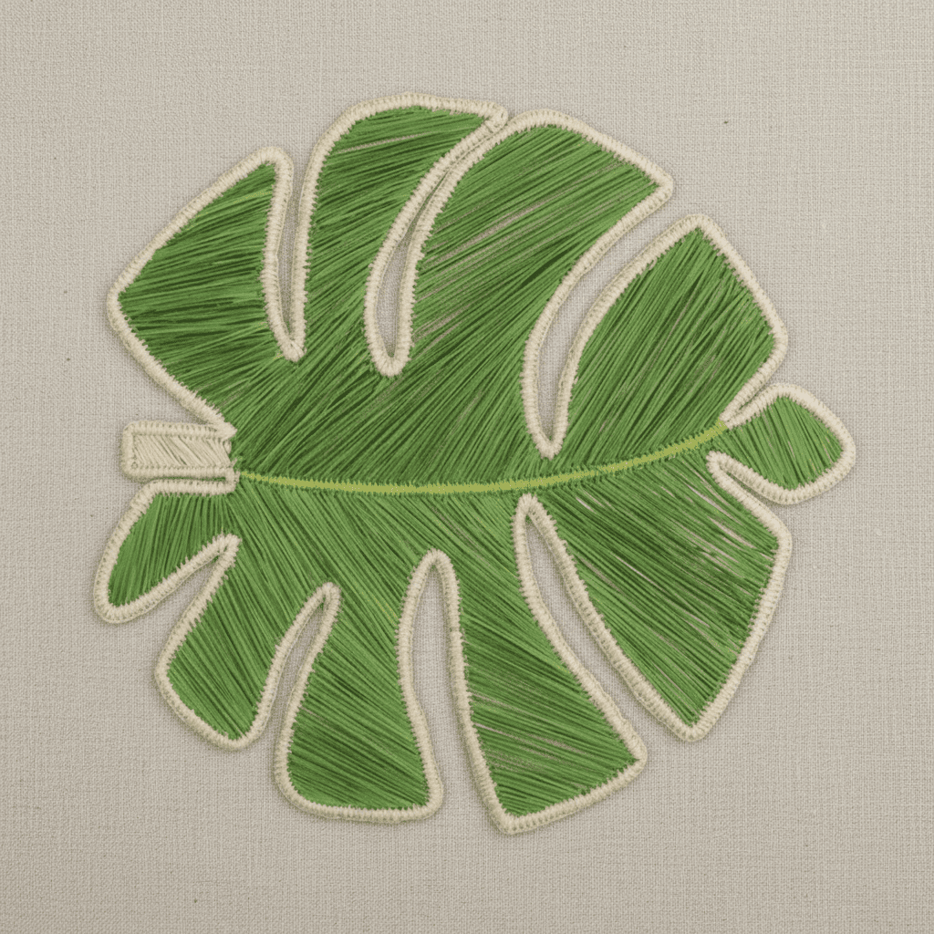 Monstera Leaf Handwoven Iraca Placemat — Placemats, [material], MacondoForever