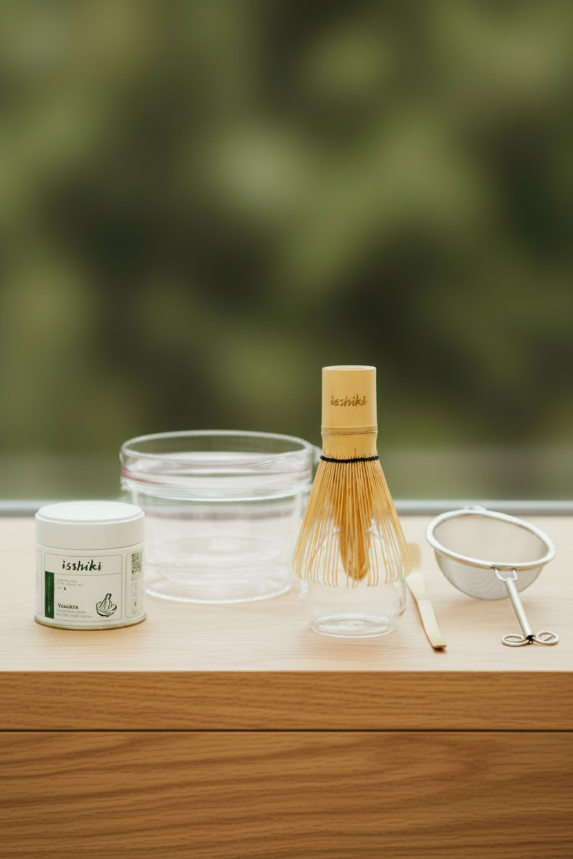 Isshiki x Hario Yabukita Tin Matcha Set