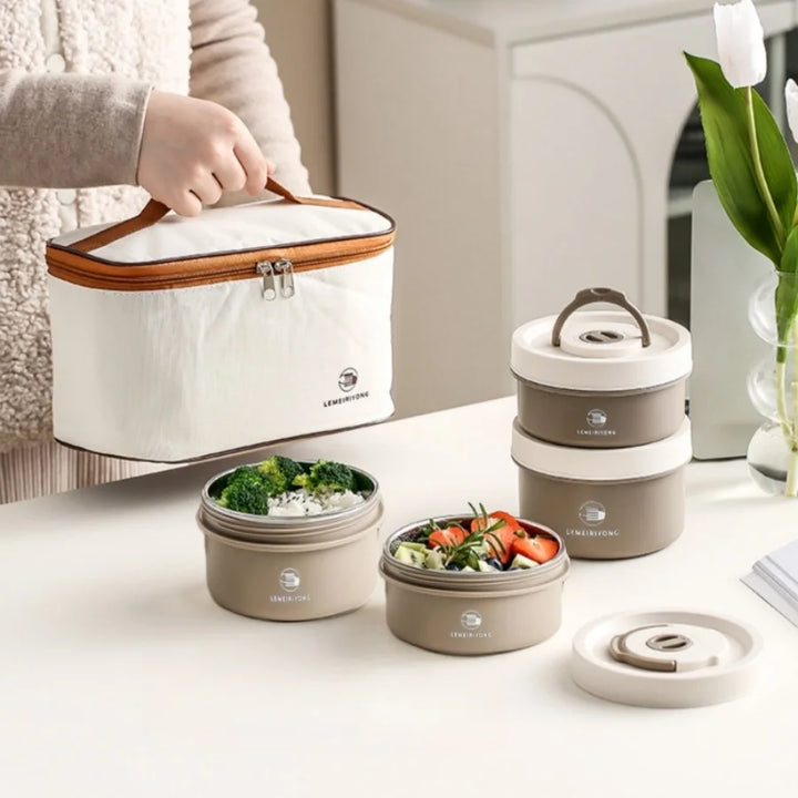 Stainless Steel Bento Lunch Container Set