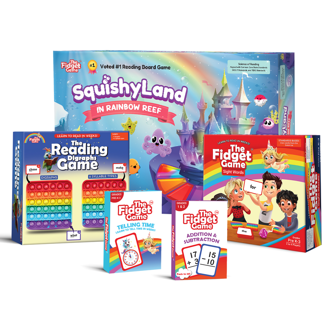 Reading Digraphs Game in promotional bundle with additional game boxes