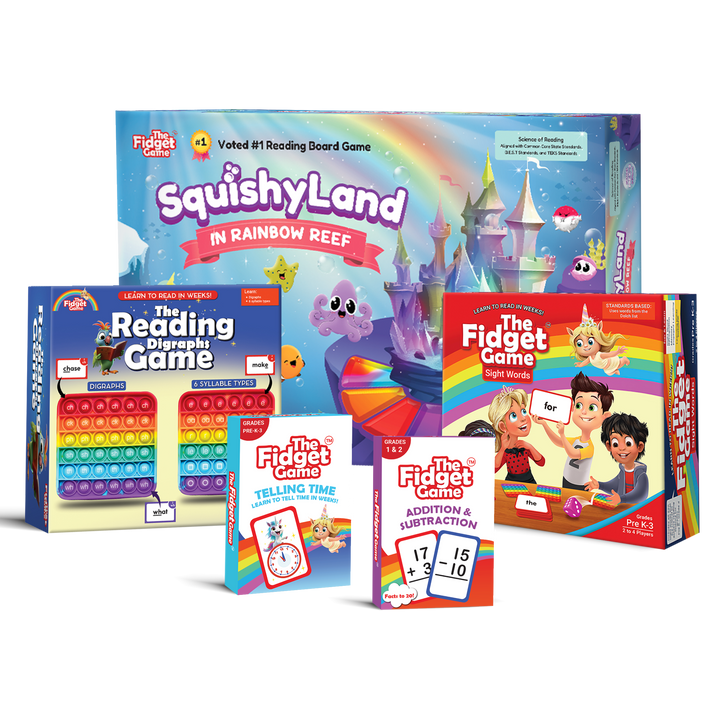 Reading Digraphs Game in promotional bundle with additional game boxes