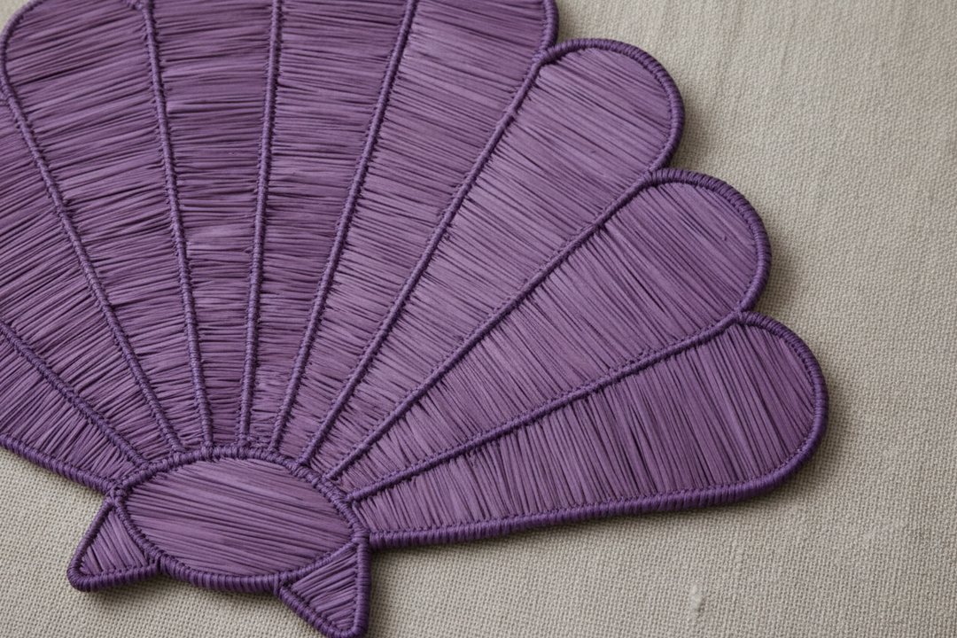Shell Handwoven Iraca Placemat