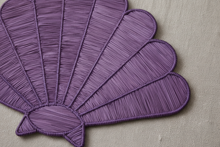 Shell Handwoven Iraca Placemat