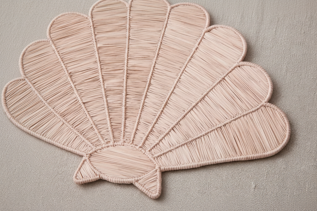 Shell Handwoven Iraca Placemat
