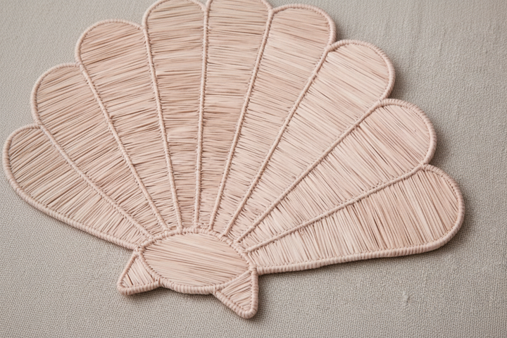 Shell Handwoven Iraca Placemat