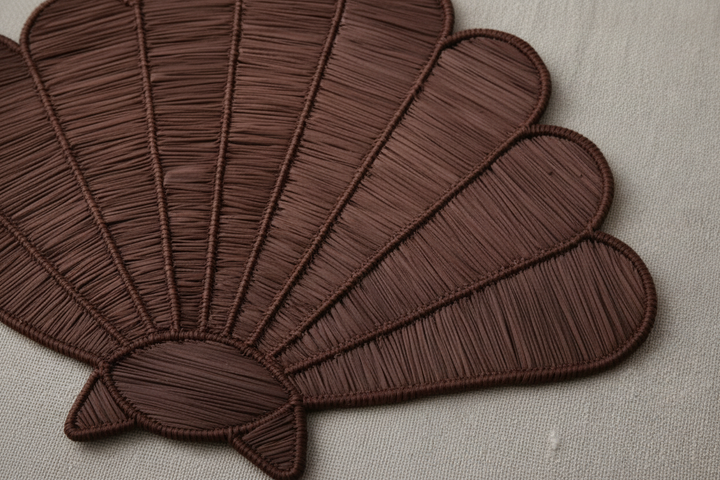 Shell Handwoven Iraca Placemat