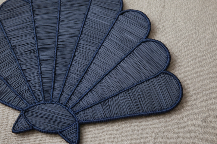 Shell Handwoven Iraca Placemat