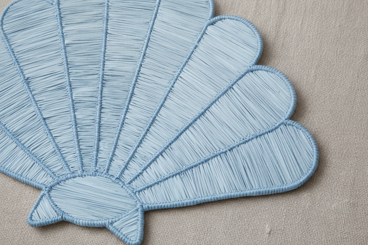 Shell Handwoven Iraca Placemat