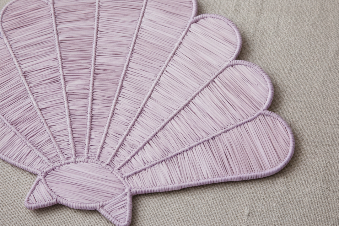 Shell Handwoven Iraca Placemat