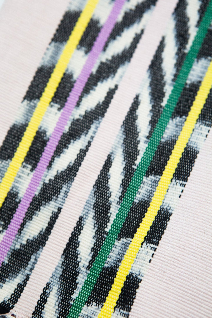 Solana Multicolor Ikat Heavy Cotton Table Runner (Guatemala)