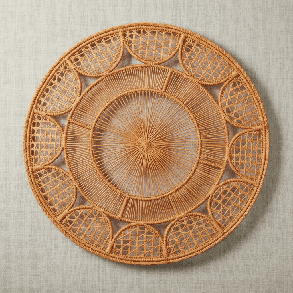 Tranquility Handwoven Iraca Placemat — Placemats, [material], MacondoForever
