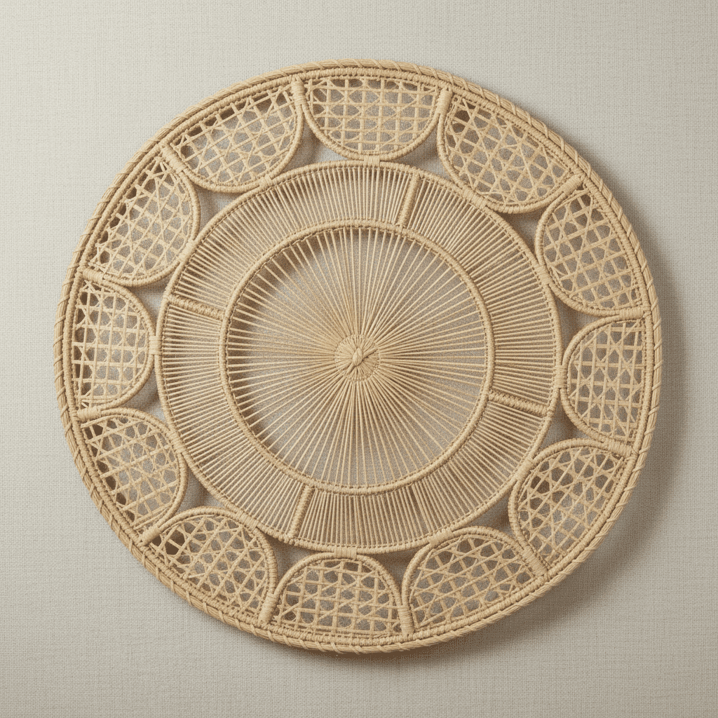 Tranquility Handwoven Iraca Placemat — Placemats, [material], MacondoForever