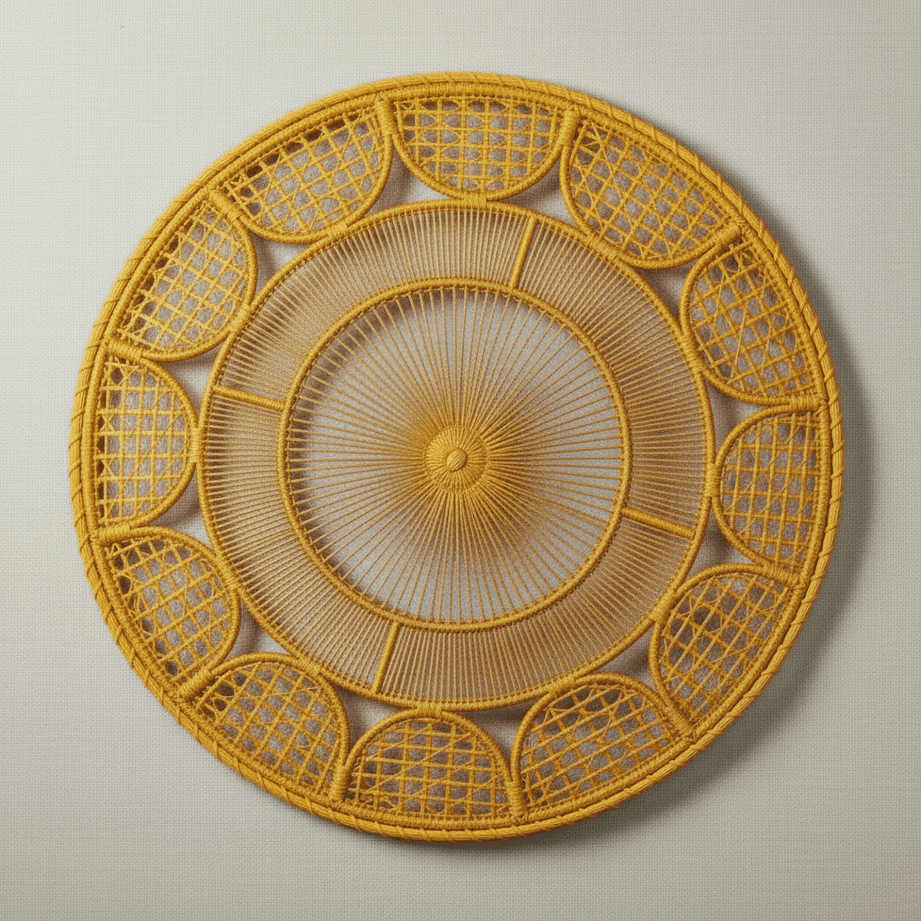 Tranquility Handwoven Iraca Placemat — Placemats, [material], MacondoForever