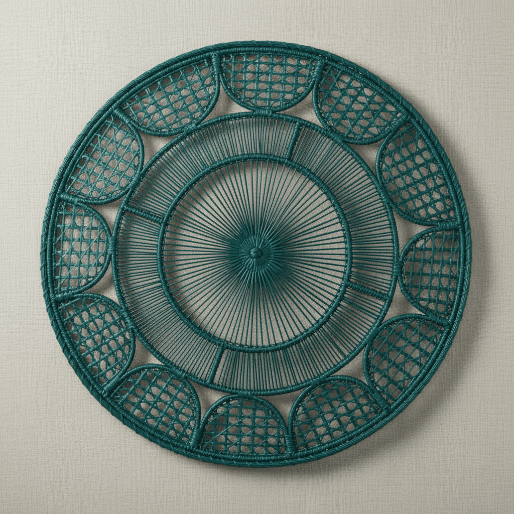 Tranquility Handwoven Iraca Placemat — Placemats, [material], MacondoForever
