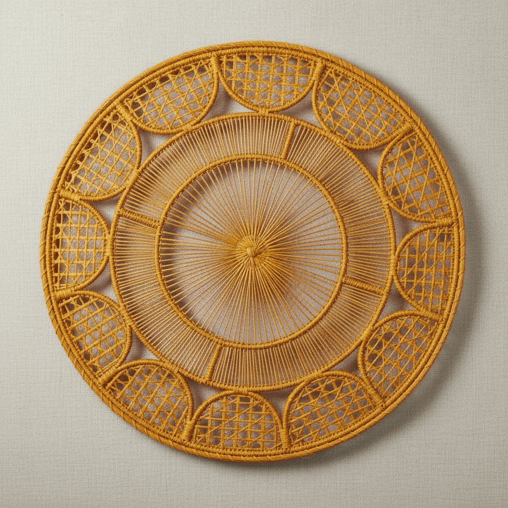 Tranquility Handwoven Iraca Placemat — Placemats, [material], MacondoForever