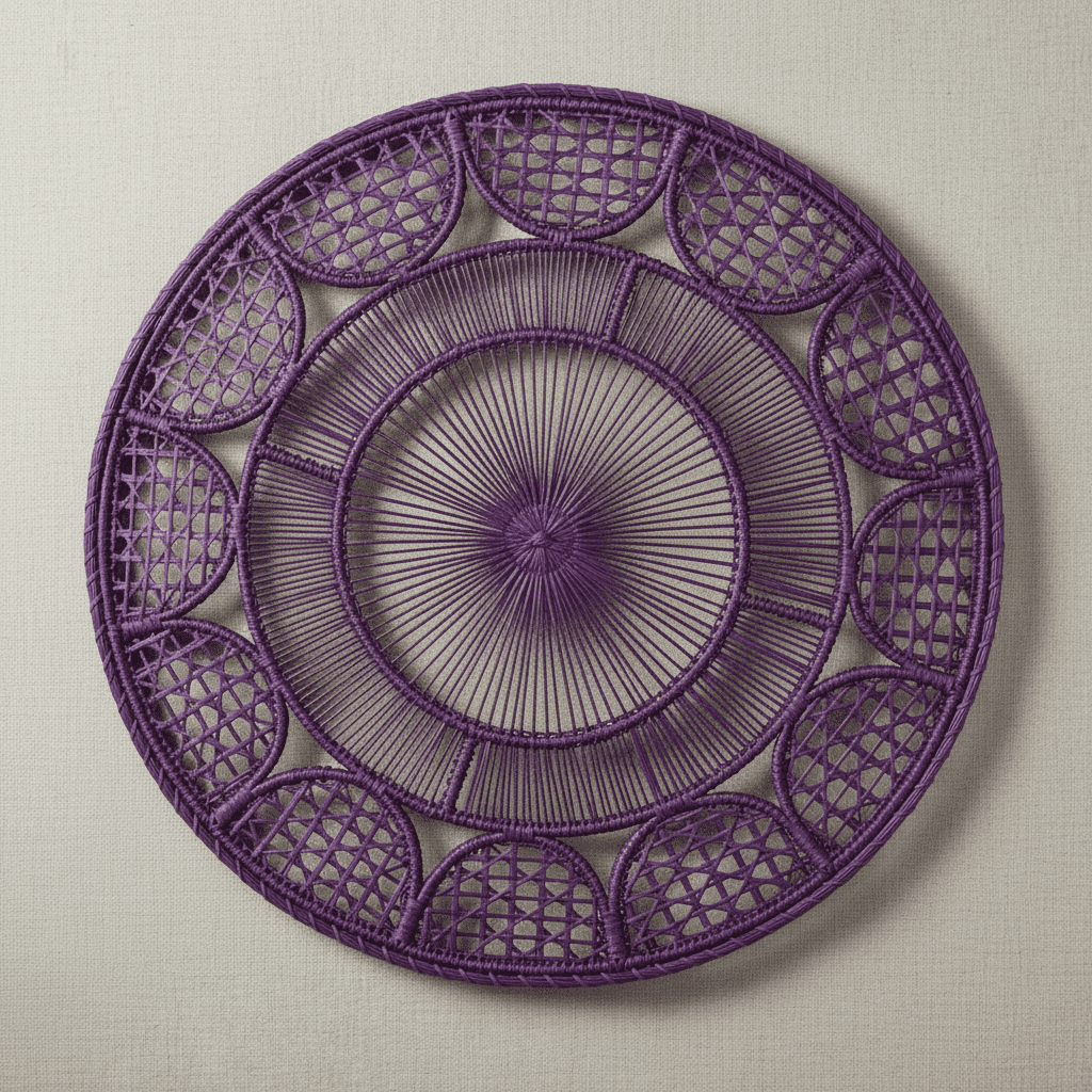 Tranquility Handwoven Iraca Placemat — Placemats, [material], MacondoForever