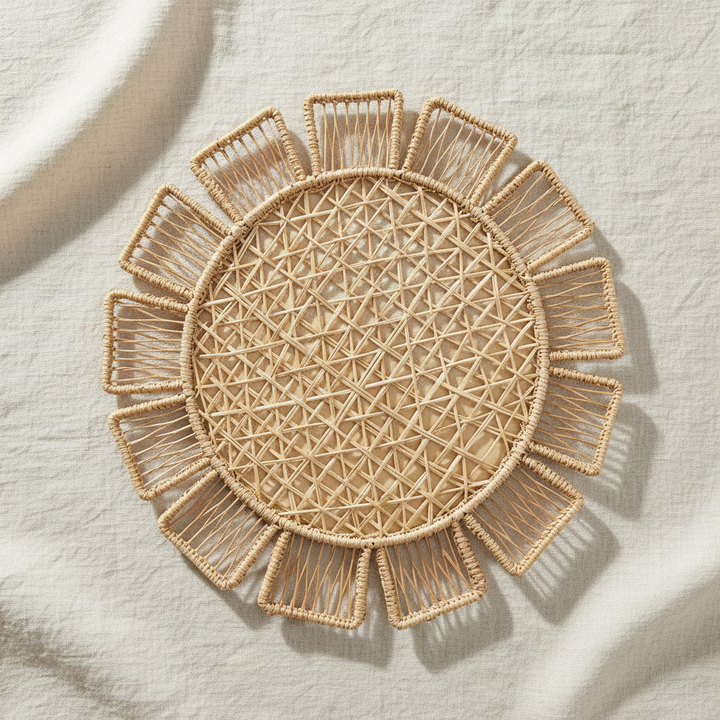 Sunflower Handwoven Iraca Placemat