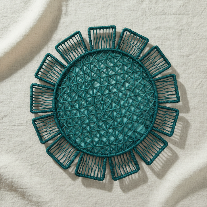 Sunflower Handwoven Iraca Placemat