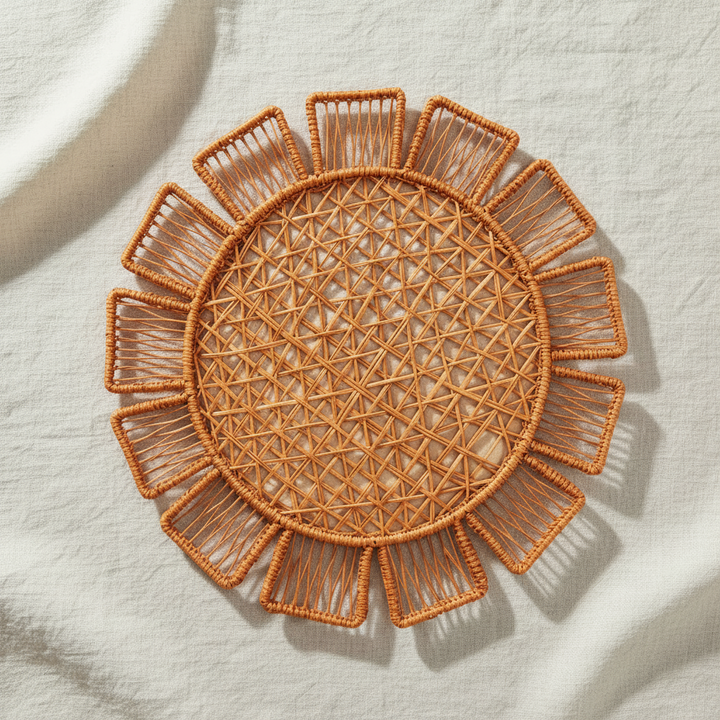 Sunflower Handwoven Iraca Placemat
