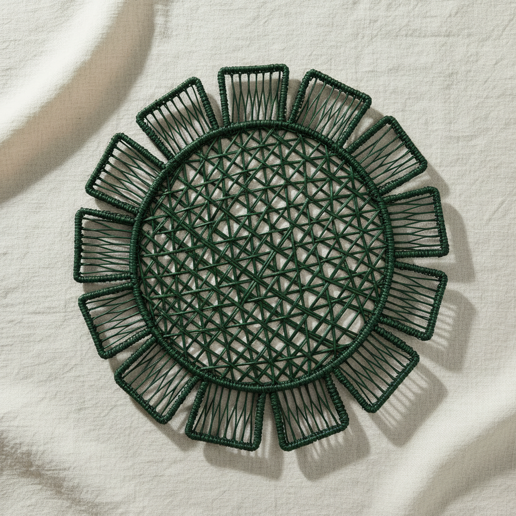 Sunflower Handwoven Iraca Placemat