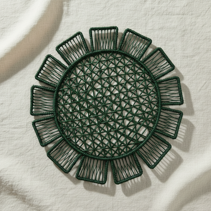 Sunflower Handwoven Iraca Placemat