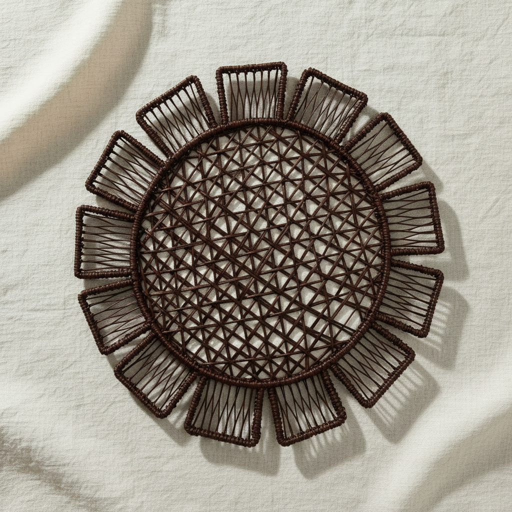 Sunflower Handwoven Iraca Placemat