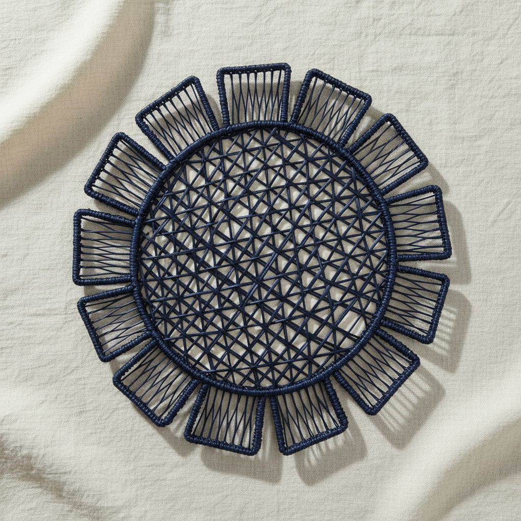 Sunflower Handwoven Iraca Placemat