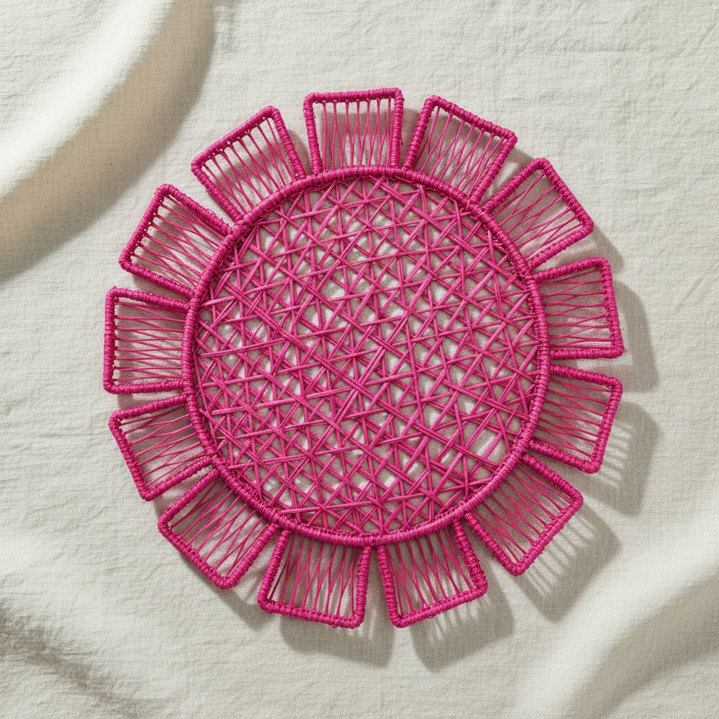 Sunflower Handwoven Iraca Placemat