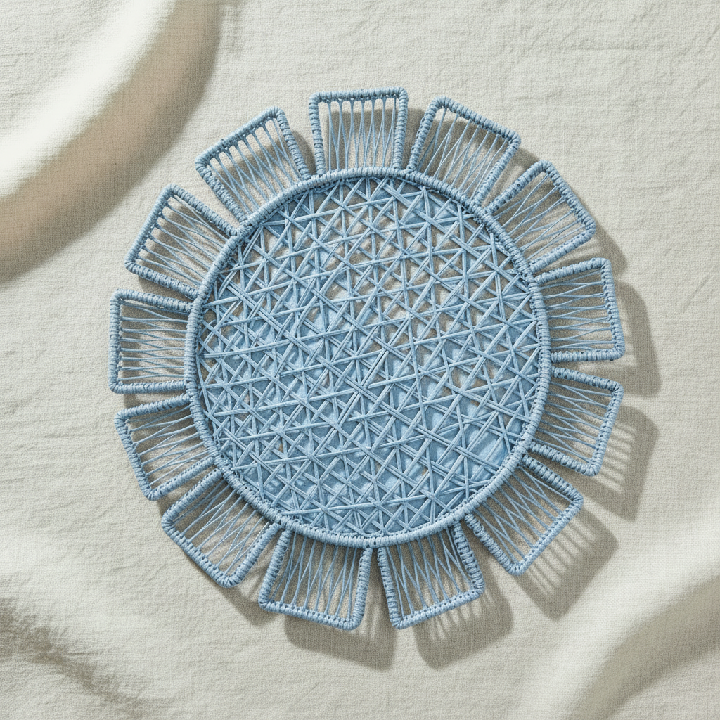 Sunflower Handwoven Iraca Placemat
