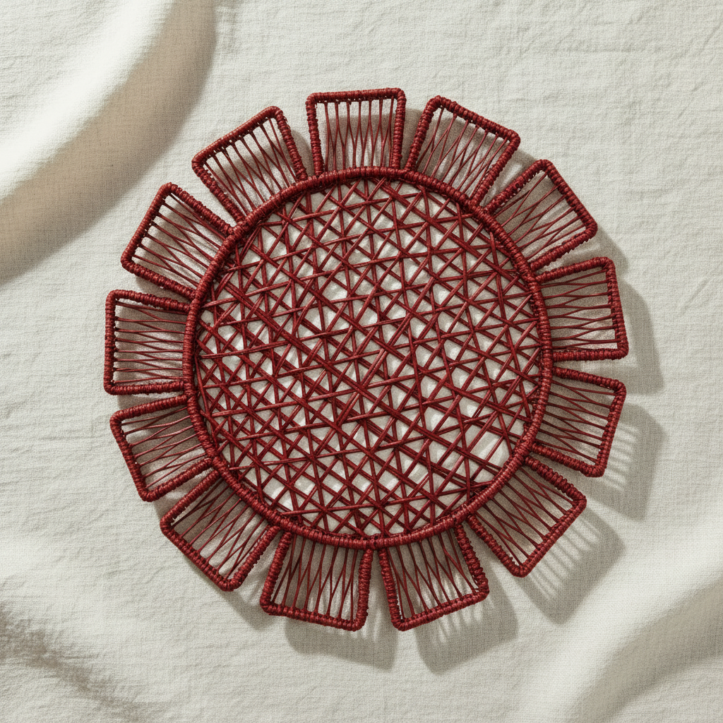 Sunflower Handwoven Iraca Placemat