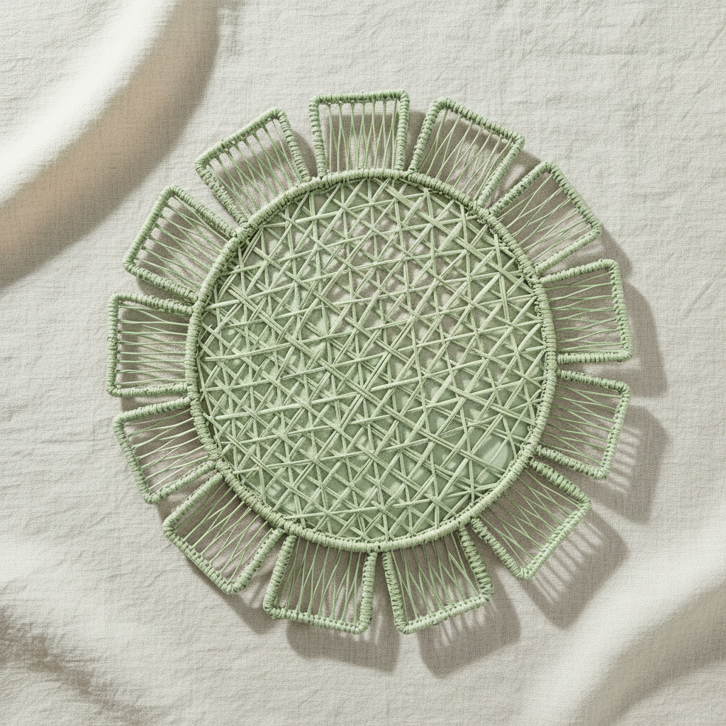 Sunflower Handwoven Iraca Placemat