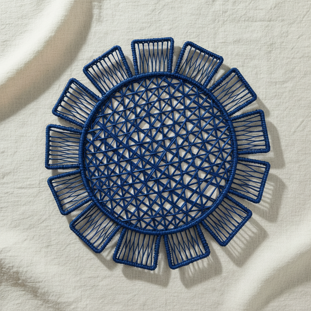 Sunflower Handwoven Iraca Placemat