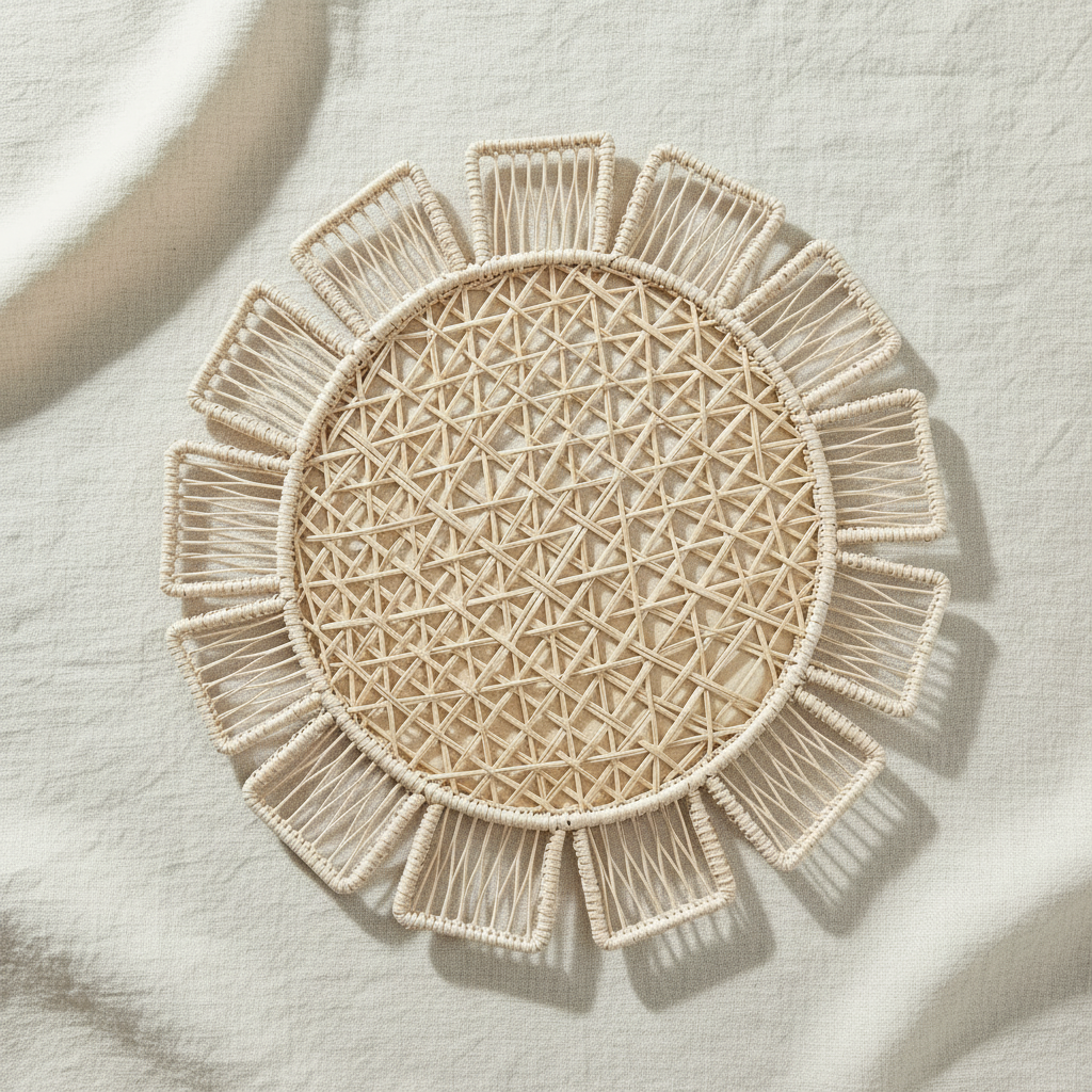 Sunflower Handwoven Iraca Placemat