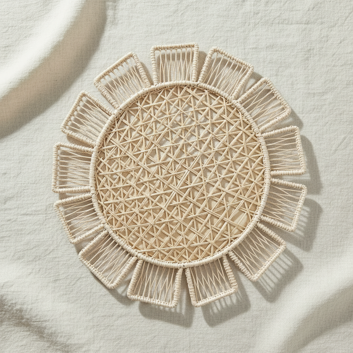Sunflower Handwoven Iraca Placemat