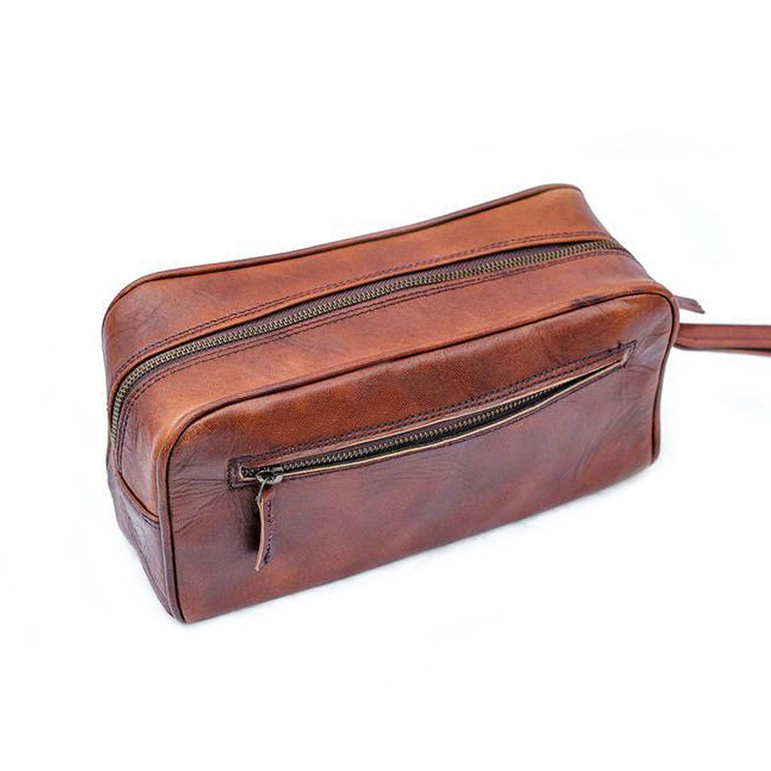 The Single Section Toiletry- Brown