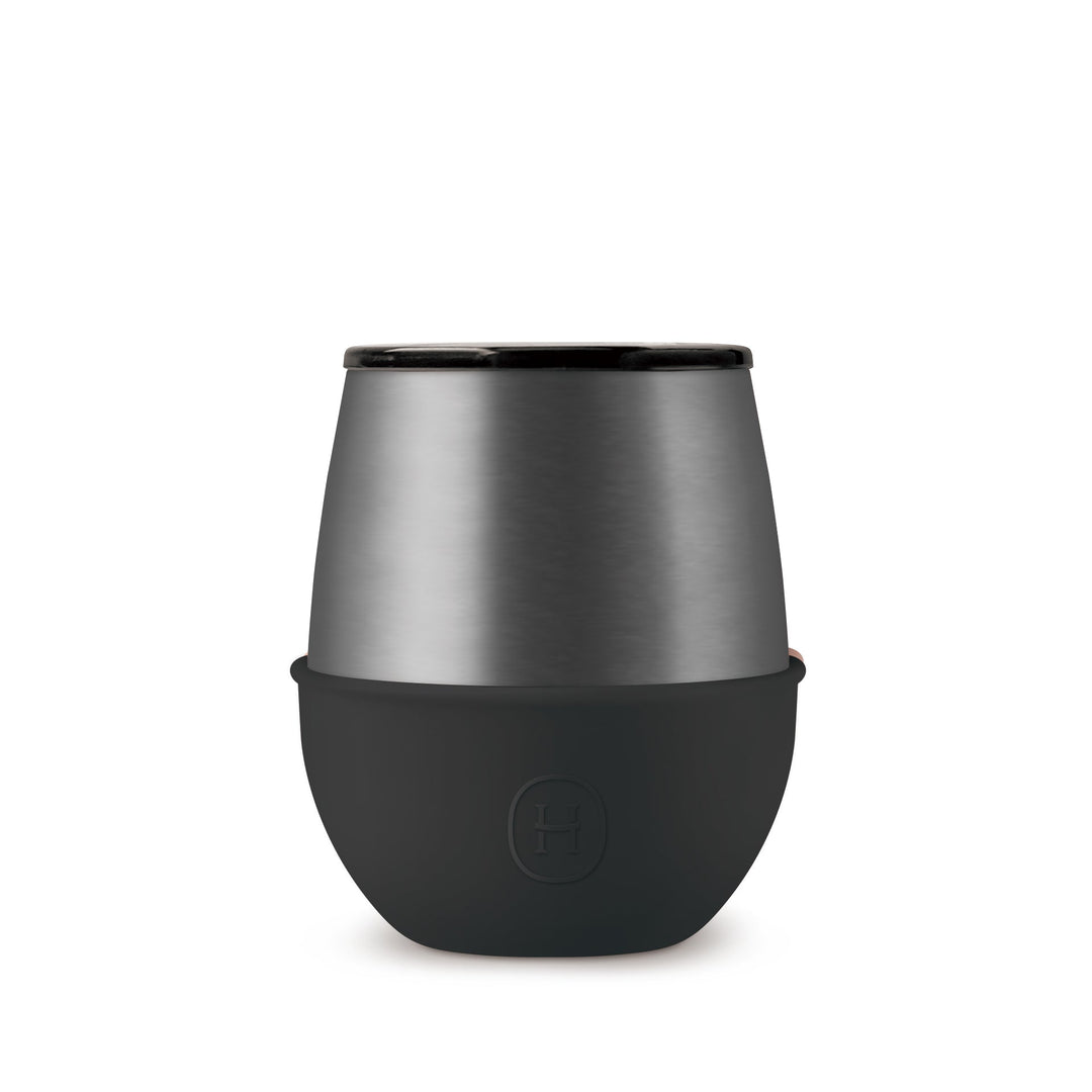 Titanium Grey Tumbler-Ink Black 8 OZ