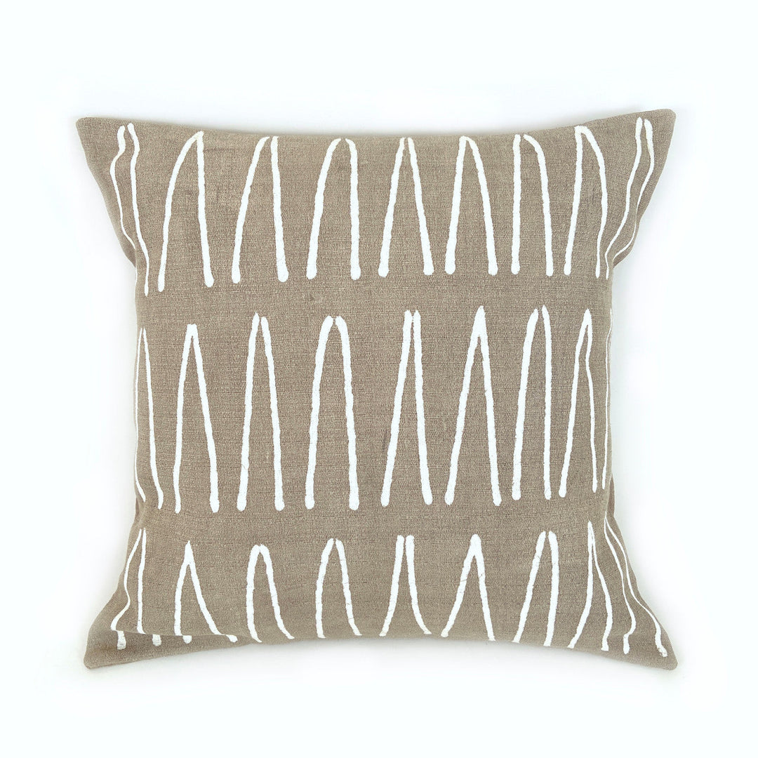 Sadza Lines Pillow Cover - Savanna Beige