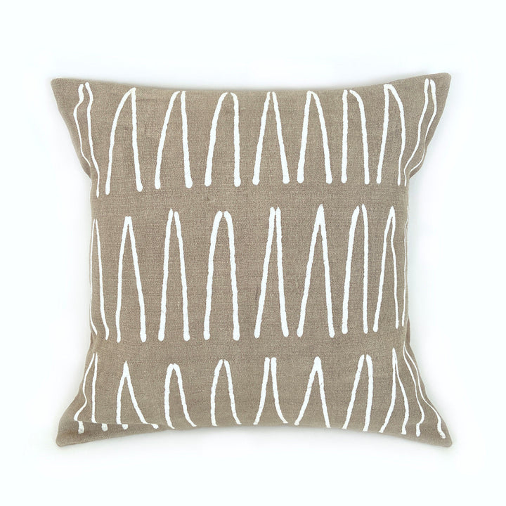 Sadza Lines Pillow Cover - Savanna Beige