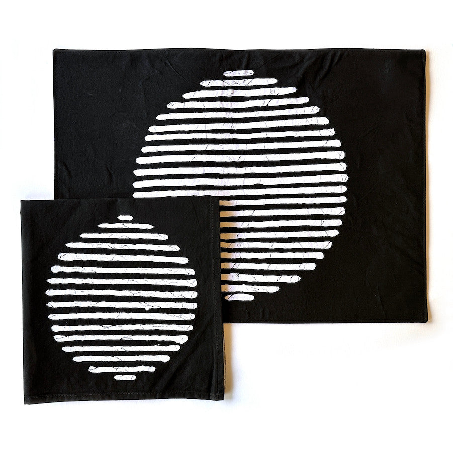 Mwedzi Black Napkins - Set of 2
