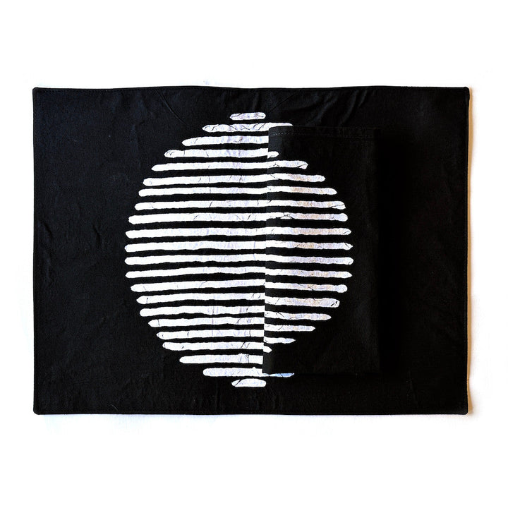 Mwedzi Black Placemats - Set of 2