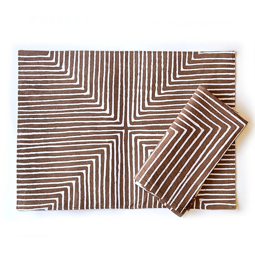 Brown Mitsetse Placemats - Set of 2
