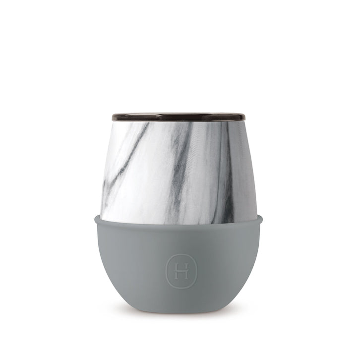 White Marble Tumbler-Fjord 8 OZ
