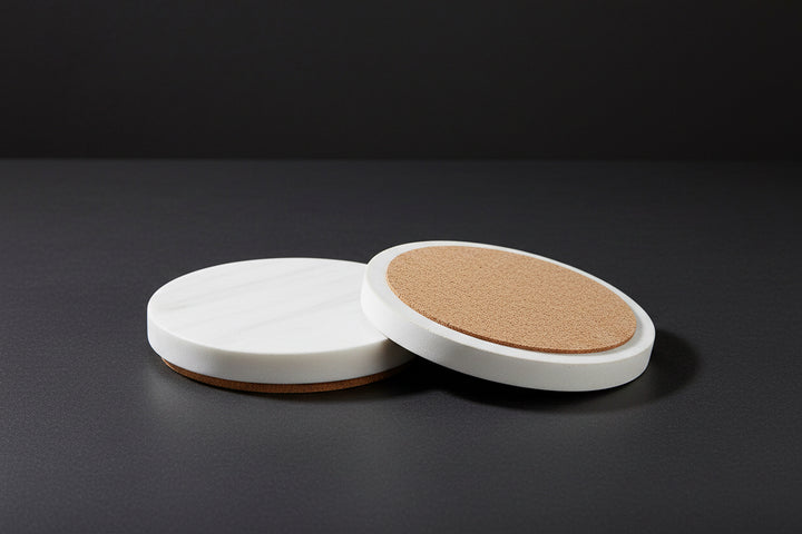 Concrete Coasters: White